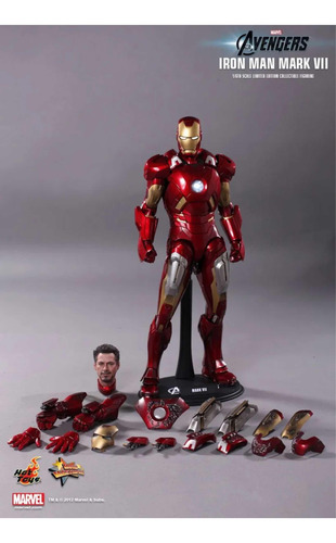 Imagen 6 de 7 de Hot Toys Iron Man Mark Vii Mms185 Nuevo Fpx