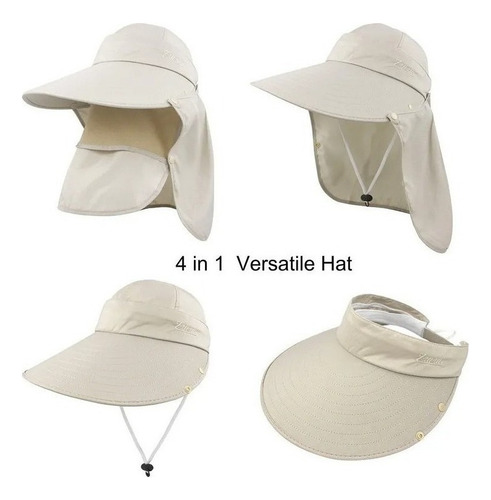 Gorra Con Visera Amplia Y Protección Uv Para Mujer