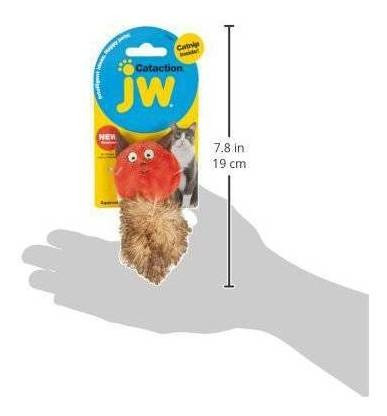 Imagem 2 de 3 de Brinquedo Para Gato Pelucia Squirrel Esquilo Com Catnip Jw