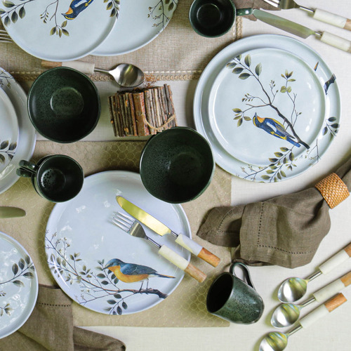 APARELHO DE JANTAR 16 PEÇAS BIRDY E ARAUCO PORTO BRASIL