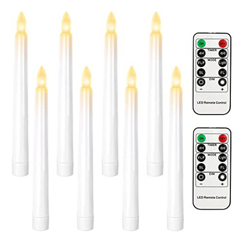 Velas Electricas Velas Cónicas Sin Llama De Navidad De 7.9 