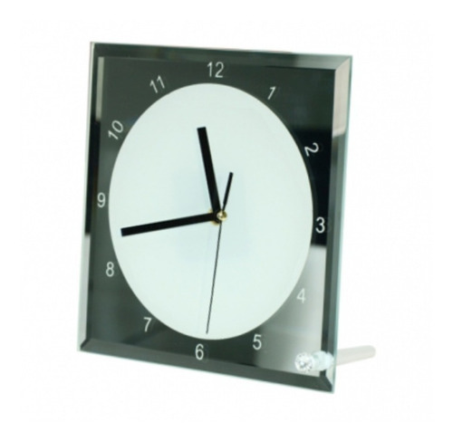Reloj De Cristal Sublimación 3d O Plancha Plana 20x20 Pack