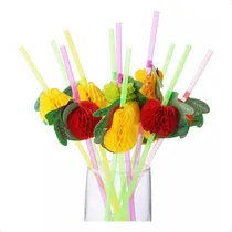 Comprar Pajitas Cyz Decoradas Con Frutas, 50 Unidades