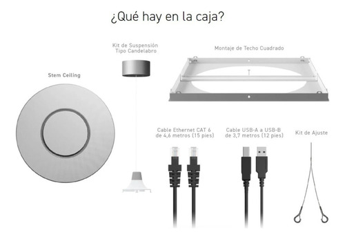 Micrófono De Techo Shure Stem Ceiling Para Conferencias Color Blanco