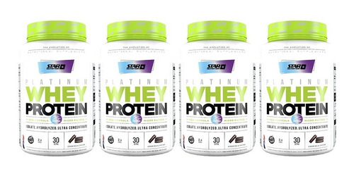 Proteina Whey Star Nutrition 2 Lb X 4 Unidades