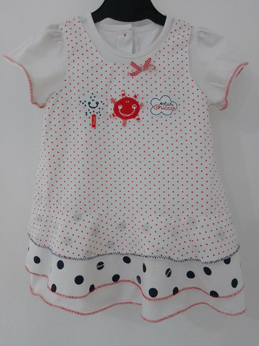 Vestido Marca Chicco Bebé 12 Meses. Importado