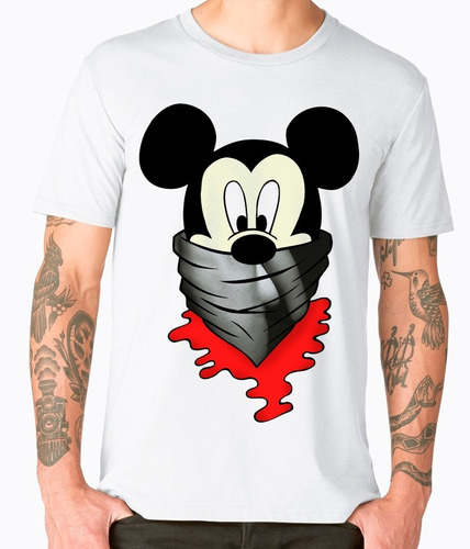 Playera Cleen Alexer  Mikey Mouse Bufanda Mod 45