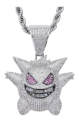 Collar  Tachuelas Cadena Colgante Hielo Gengar Pokémon Trap