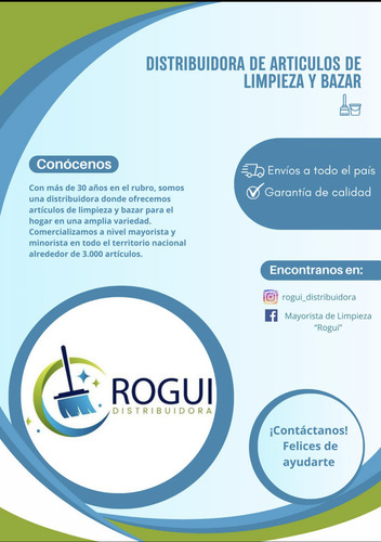 Capillo Limpia Botellas/damajuanas Rogui X2 Unidades