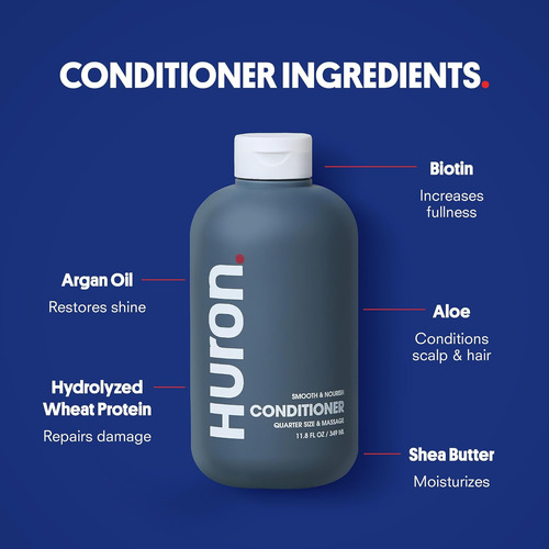 Huron Shower Kit - Champú, Acondicionador Y Gel De Baño Para