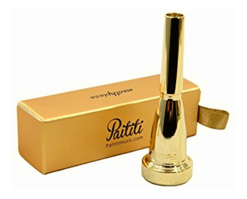 Paititi Gold Plated Rich Tone Bb 5c Trumpet Mouthpiece