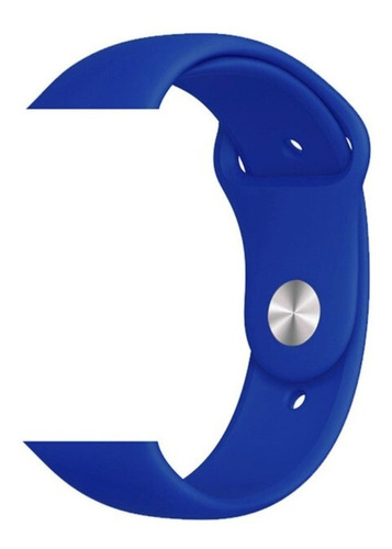 Pulseira Silicone Sport Para Apple Watch 38mm Azul Royal