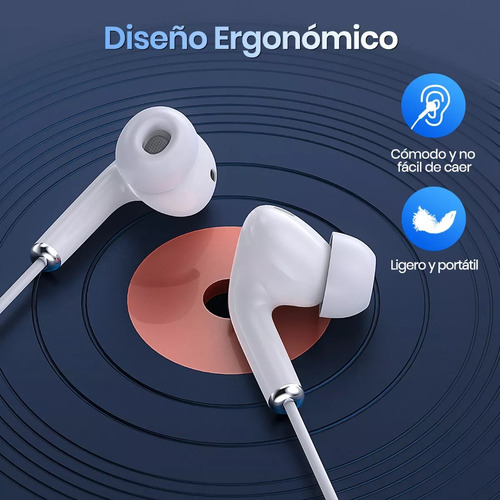 Audífonos In Ear Manos Libres Con Cable Micrófono 3.5mm