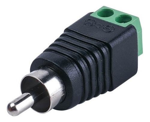 Adaptador Rca Macho Para Audio Y Camaras Jrr591 Terminales Tipo Tornillo Polarizado (+/-)