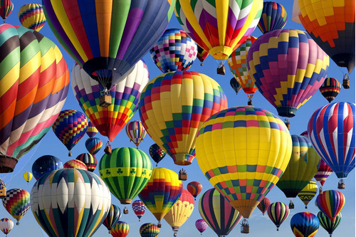 Hermoso Rompecabezas De Globos Aerostáticos