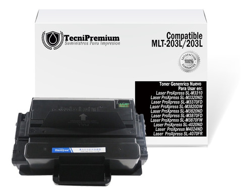 Toner Mlt- 203l Generico Samsung Sl-4020nd Sl-4070fr  4020nd