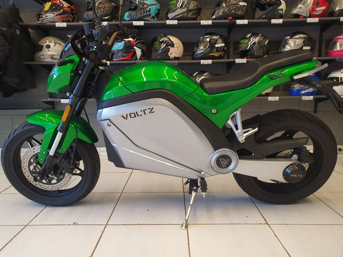 Moto Elétrica Marca Voltz Modelo Evs, Ano 2022  Verde Nova