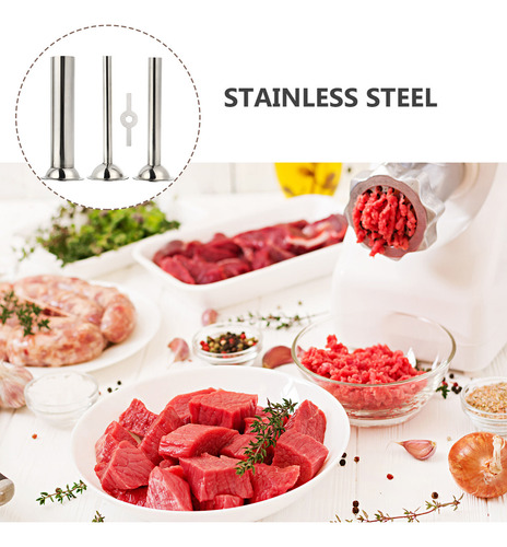 Un Juego De Accesorios Para Carne De Acero Inoxidable Con Sa