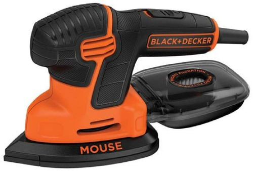 Lijadora De Detalle Mouse Black + Decker Bdems 600 Color Negro