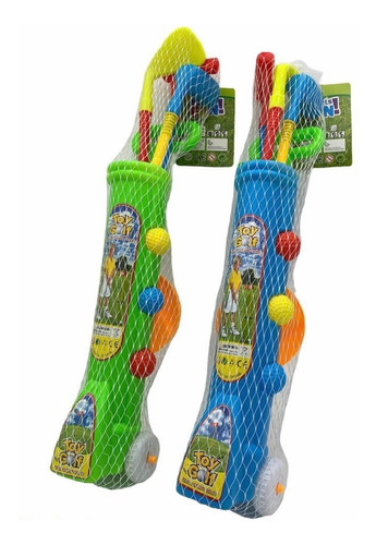 Set De Mini Golf Carrito Con Palos Niños Juguete Oferta