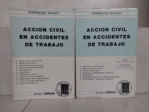 Acción Civil En Accidentes De Trabajo 2ts. Rodríguez Saiach