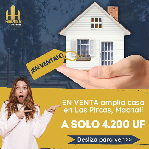 Se Vende Amplia Casa En Las Pircas, Machalí A Solo 4.200 Uf