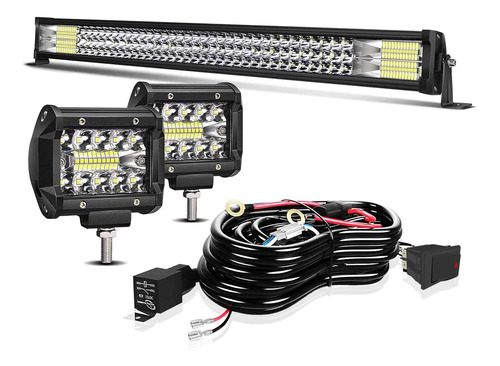 Barra Led Turbo Sii 32 Pulgadas 405 W Triple Fila Spot Flood