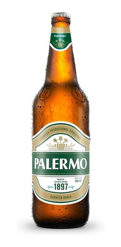 Cerveza Palermo Botella Litro Ret. Comercializadora Segurola