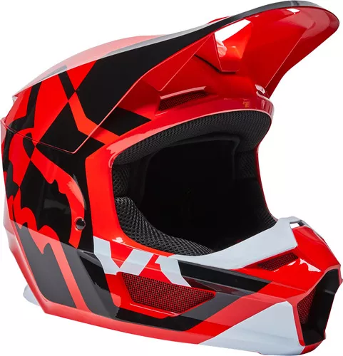Casco Motocross Fox - V1 Lux - #28001 - Rojo
