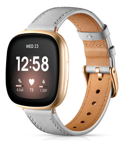 Maledan Correa De Cuero Compatible Con Fitbit Versa 4/fitbi.