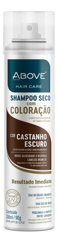 Shampoo A Seco Com Coloração Above Castanho Escuro 150ml