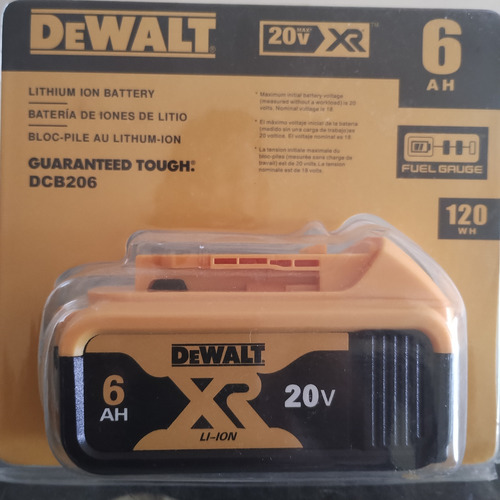 Bateria Dewalt Dcb206 20v Max Liion 6.0ah