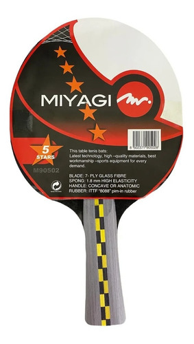 Raqueta De Ping Pong Miyagi 5 Estrellas