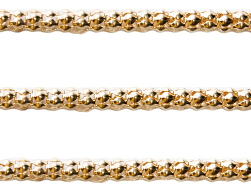 Cadena Viborita 5mm X 20 M. Dorado Rose, Insumos Para Bijou Color Dorado rose