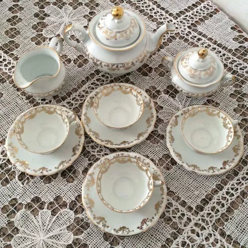 Aparelho De Jantar Completo Porcelana Schmidt Antigo