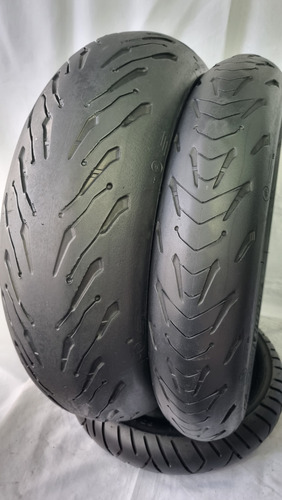 Par De Pneu Michelin Road 5 190/120 Original Usado (Usado)