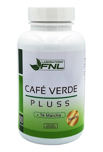 Cafe Verde + Té Matcha Quema Grasa Energía 90 Cápsulas, Fnl