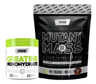 Mutant Mass 1,5 Kg + Creatina X 300gr Star Nutrition