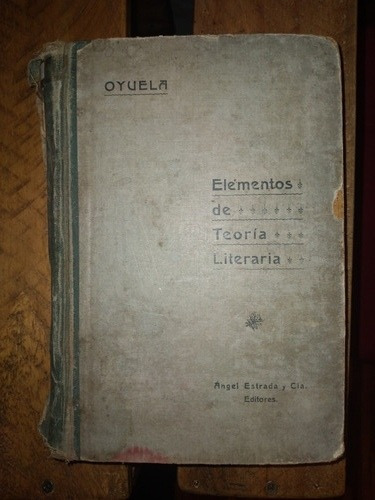 Libro Elementos De Teoría Literaria De Ángel Estrada Y Cia