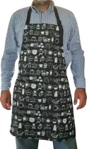 Comprar Mandil Parrillero De Gabardina Chef Delantal Asador 