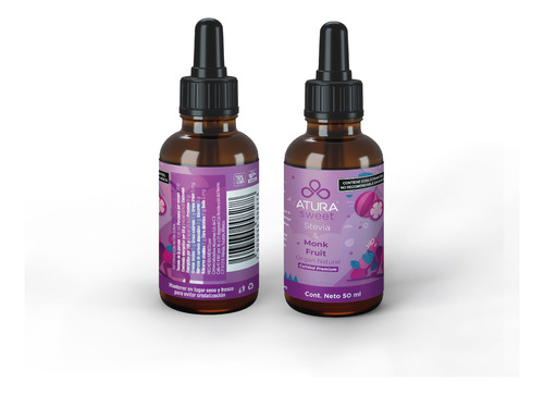 Monk Fruit & Stevia Natural 50 Ml Atura Sweet