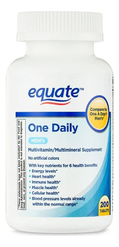 Multivitaminico Equate One Daily Similar Centrum Men 200 Tab