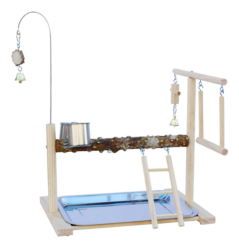 Pet Parrot Playstand Mesa Soporte Para Pájaros Para