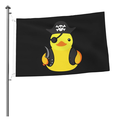  Bandeira De Pato De Borracha Pirata 2x3 Pés Ao Ar Livre Int