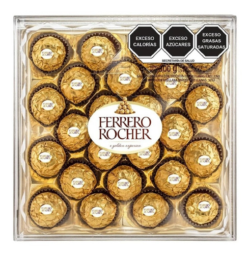 Imagen 1 de 4 de Chocolate Ferrero Rocher Con 24 Pz