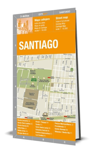 City Map Santiago. De Dios Guías De Viaje.