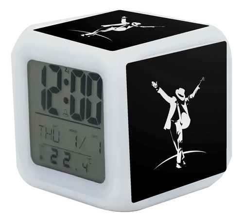 Reloj Despertador Michael Jackson Con Luz Led