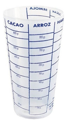 Vaso Medidor Flexible 1 Litro Deses Plast Color Transparente