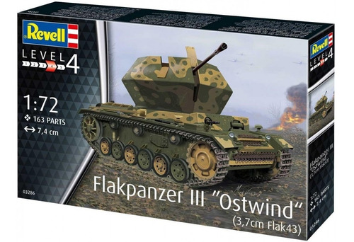 Flakpanzer Iii  Ostwind  (3,7cm Flak43) - 1/72 Revell 03286
