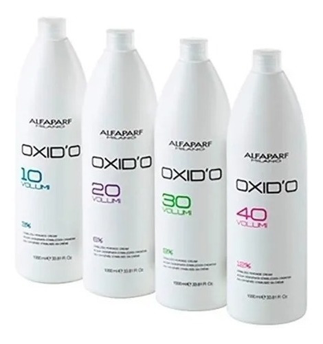 Crema Oxid O Agua Oxig Alfaparf 1 Litro Volumen 20 Y 30